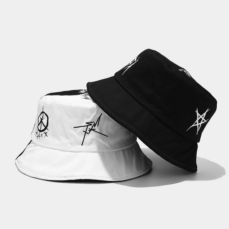 Women & Men Graffiti Bucket Hat Street Trend Hip Hop Fisherman Hat